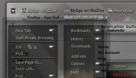 Application button silver