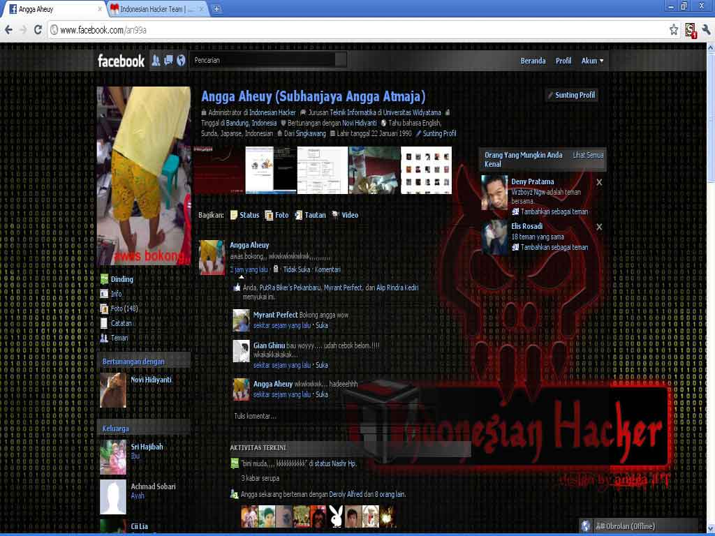 INDONESIAN HACKER Facebook Styles Google Chrome