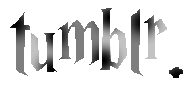 Tumblr logo -- Harry Potter font.