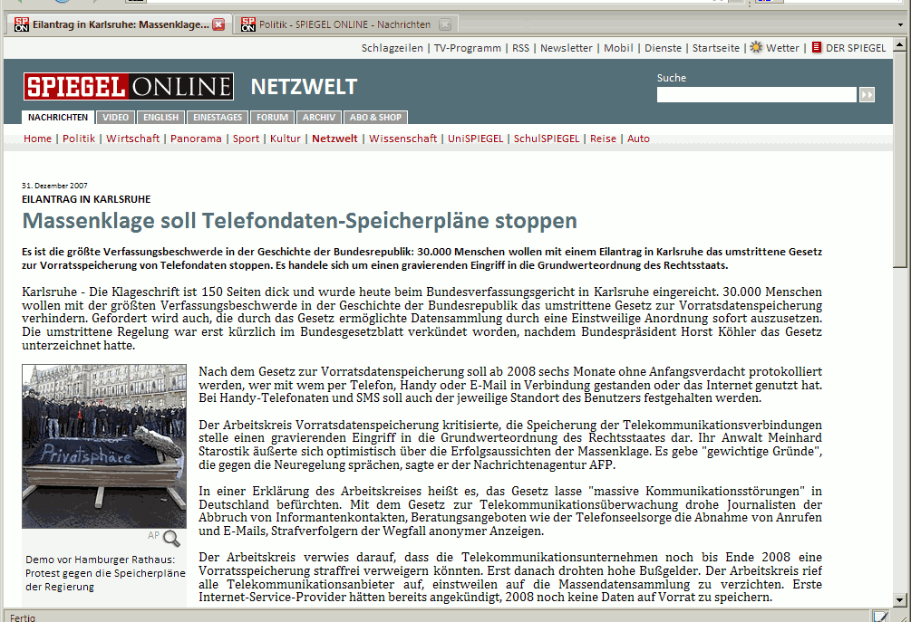 Spiegel.de, Cleaner 2 