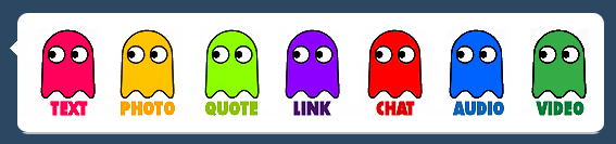 Pac Man Ghosts - Tumblr Dash Icons
