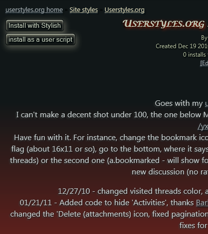 Userstyles.org Smokin'Hot