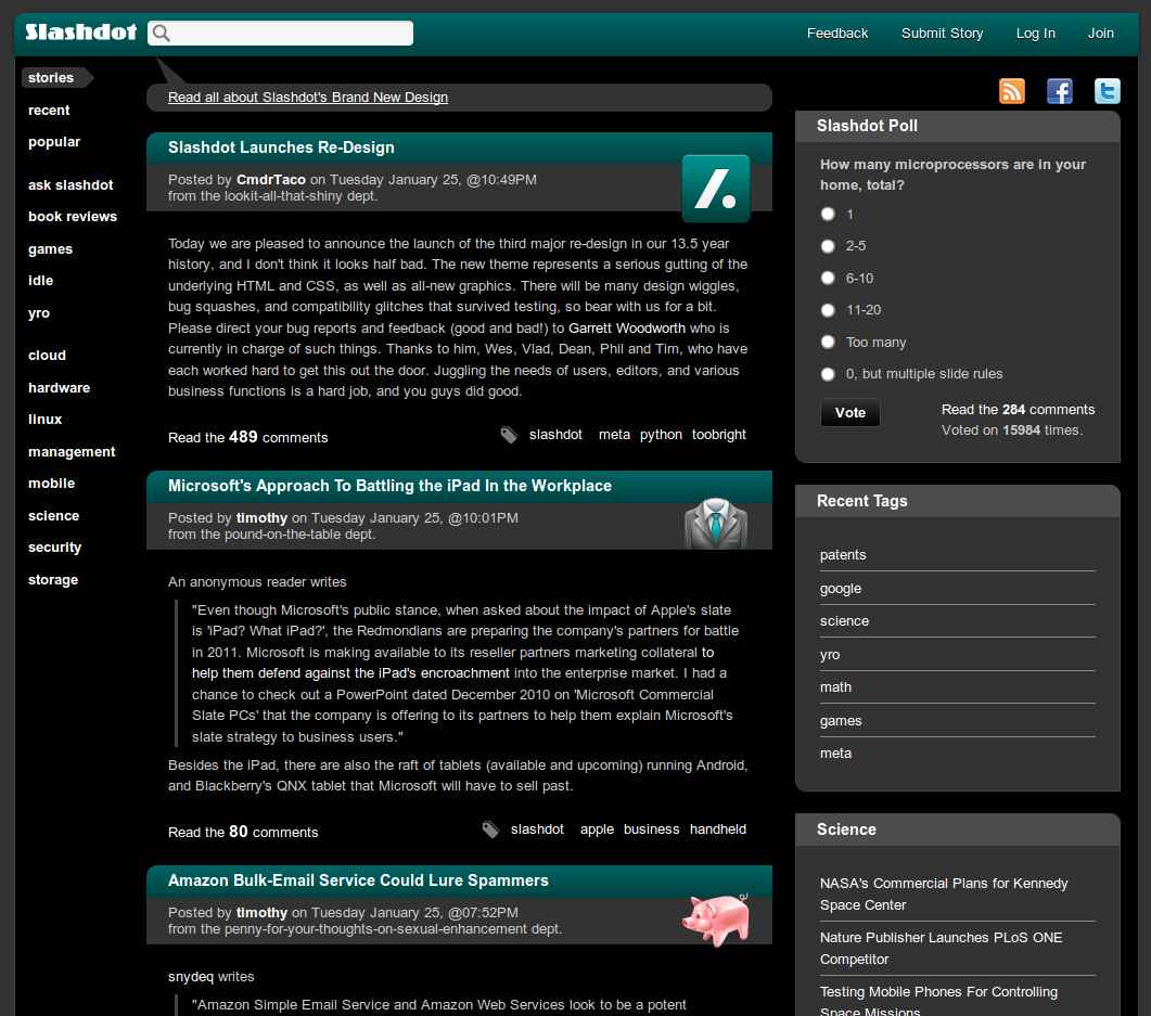 Slashdot Dark