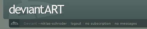 deviantART - Clean Header/Footer