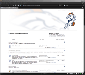 Broncos Country Message Board Simple White