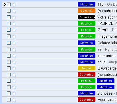 Gmail fixed Width for colored labels
