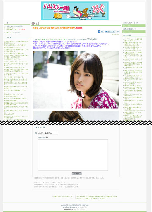 ハムスター速報・カスタム