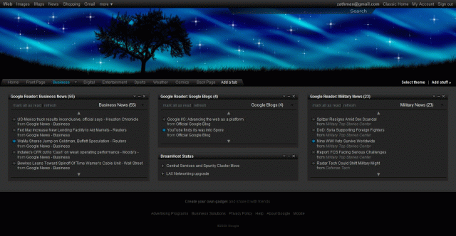 iGoogle Theme (Twilight) - v3 (Pre-Release 3.1)