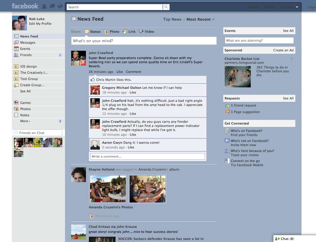 Facebook Blue Elegant