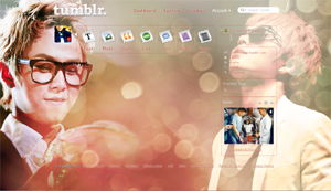Junhyung tumblr dashboard theme