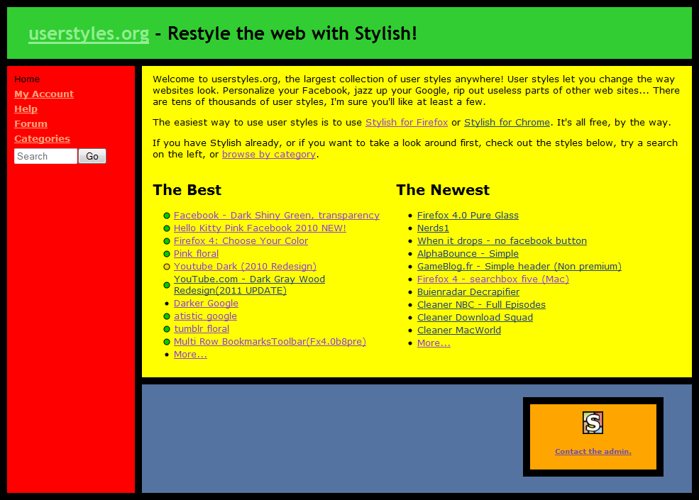 userstyles.org: Stylish|mod
