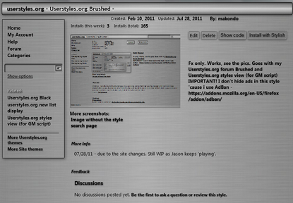 Userstyles.org Brushed