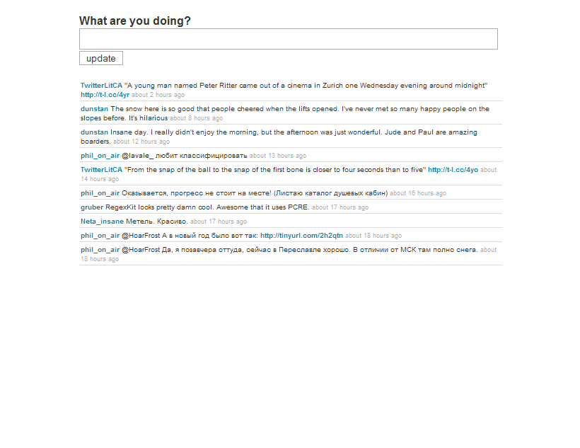 Twitter Mobile, nicely formatted (Outdated)