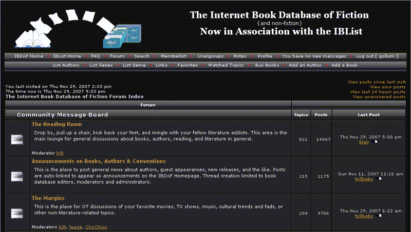 Dark theme for phpbb v2 subSilver site