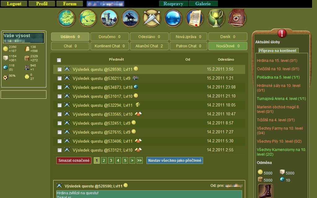 Niborea - úprava vzhledu zpráv