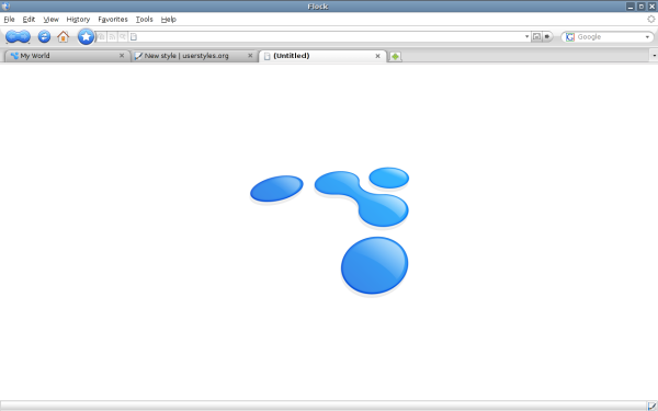 about:blank - simple Flock logo