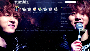 Junhyung shining smile - Tumblr dashboard theme
