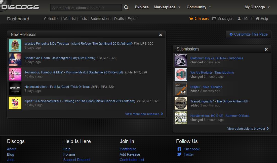 Discogs Dark Ultimate