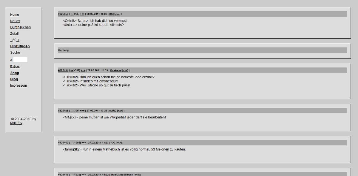 German-bash.org - Remove unnecessary stuff