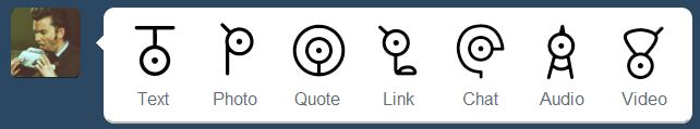 Unknown tumblr dashboard icons