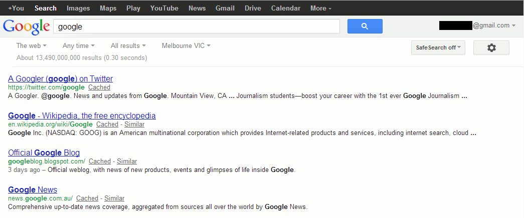 Google - simple