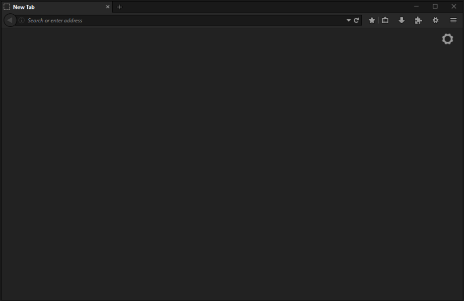 Obsolete Dark Gray Firefox blank/newtab