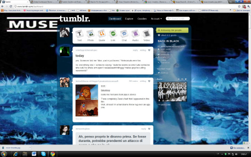 Muse Showbiz (theme for Tumblr dashboard)