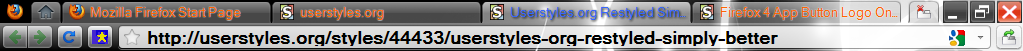 App Button Logo Only/Styled Tabs-WinXP - Fx 5+