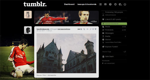 Aaron Ramsey dashboard theme