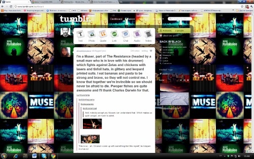 Muse Albums (theme for Tumblr dasboard) #3