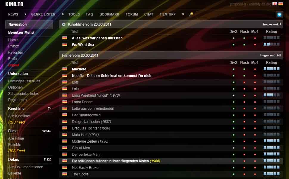 Kinox.to - No Ads, Black Rainbow