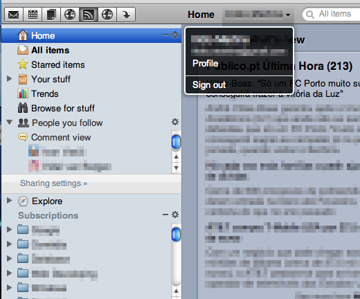 Google Reader for Snow Leopard 2 - Improved - WK
