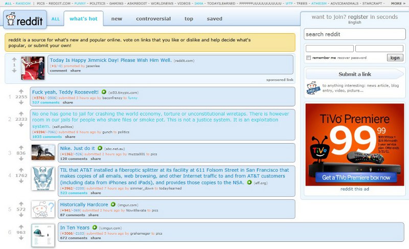 Reddit - Web 2.0 Blue & Gray Theme