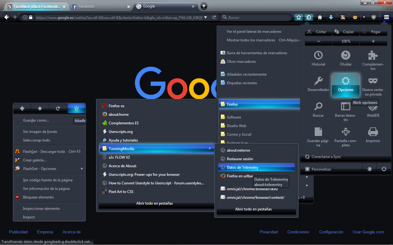 Firefox  NightBlue Theme