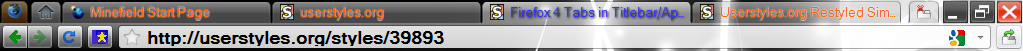 App Button as App Tab/Styled Tabs-WinXP - Fx15+