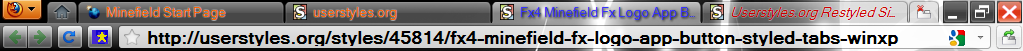 Fx Logo App Button/Styled Tabs-WinXP - Fx 15+