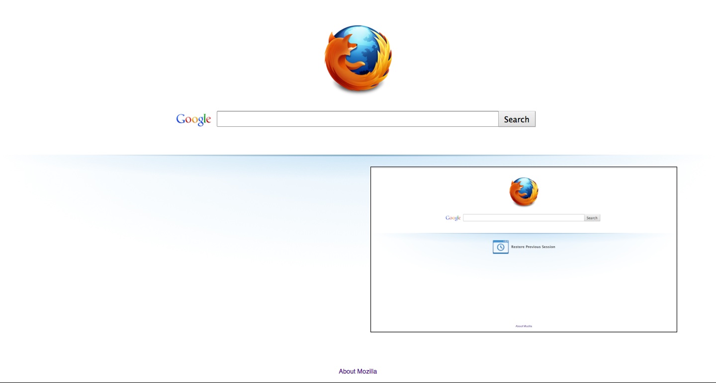 about:home - No Snippet