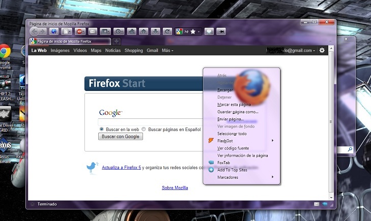 Firefox 4.0 Pure Glass
