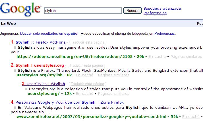 Google clean style