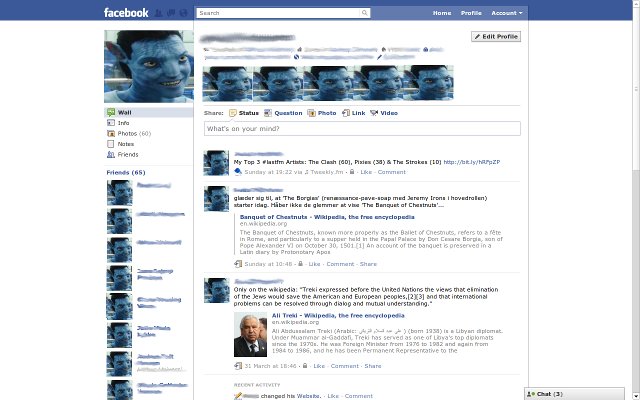 facebook.com - no right column