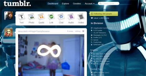 Daft Punk Dashboard Theme