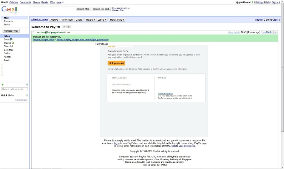 Gmail - remove ads and misc