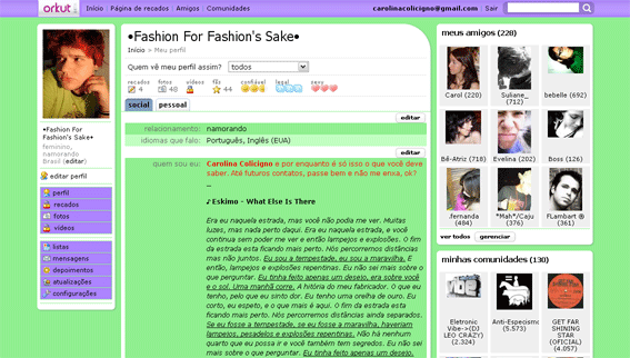 ORKUT GREEN AND PURPLE #