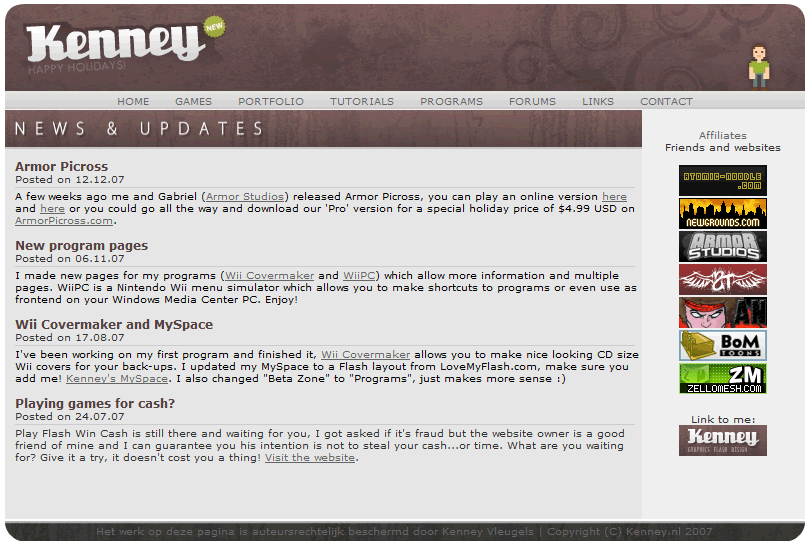 Removes advertising at kenney.nl