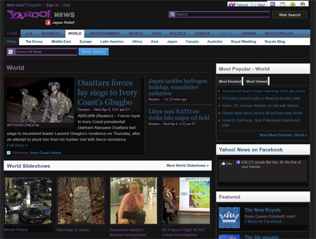 Yahoo! Cool Dark Purp + The Huffington Post
