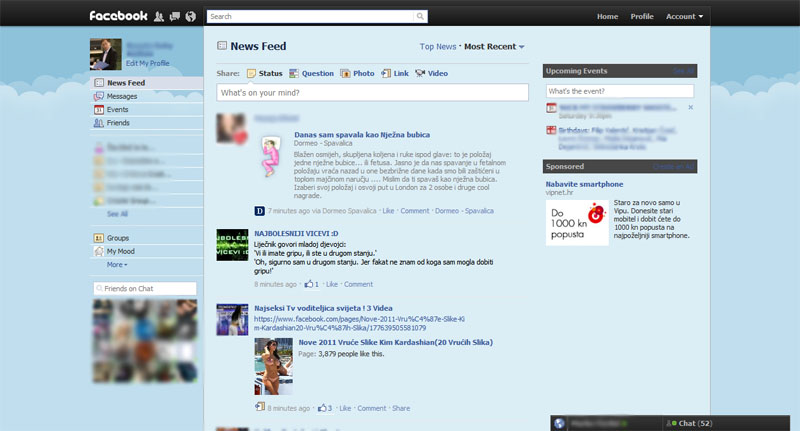Facebook Twitter Style Skin v1.0