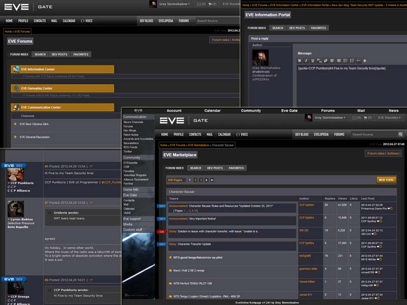Eve Online Classic Forums Style (Alezra&Grey)