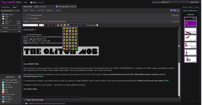 New Yahoo! Mail Dark