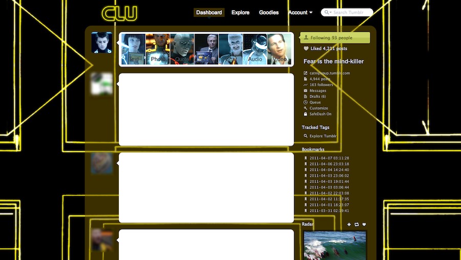 Tumblr to Tronblr (CLU)