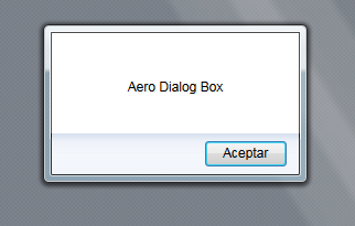 Aero Dialog Box